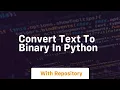 convert text to binary in python