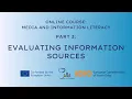 Evaluating information sources