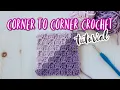 Corner to Corner Crochet Stitch Tutorial C2C Crochet