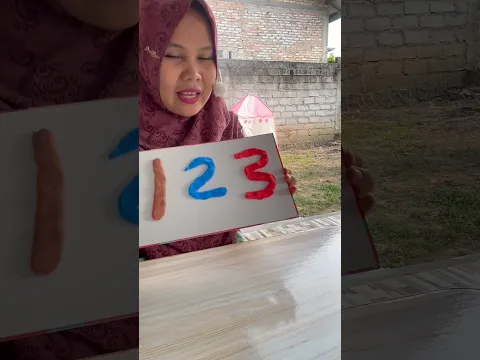 Berhitung dengan media ular mainan dan clay | Counting to 3 #shorts #counting #1234 #berhitung