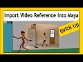 How to import Reference into Maya image plane Attribute Editor lock camera hide unhide