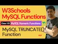 MySQL Functions MySQL Numeric Functions - MySQL TRUNCATE Function 153 W3Schools SQL