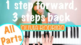 How To Play 1 STEP FORWARD 3 STEPS BACK Olivia Rodrigo Piano Tutorial Piano Part Chords 