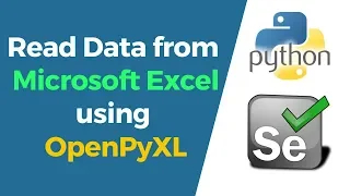 Selenium with Python Tutorial 24-How to read data from MS-Excel using OpenPyXL Data Driven Testing