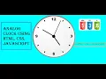 Analog clock using Pure JS