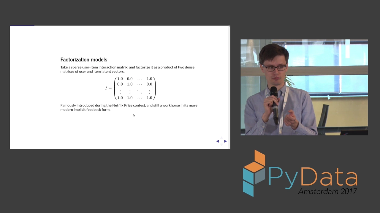 Neural Networks for Recommender Systems (PyData 2017)