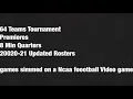 64 Team NCAA Football Tournament Bracket Reveal
