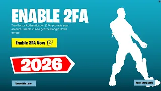 HOW TO ENABLE 2FA IN FORTNITE 2026 EASY METHOD