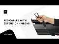 Red Cables with extension - Megas