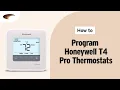 How to Program Honeywell T4 Pro thermostats