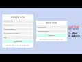 How To Create Register Login Form with User Admin Page Using HTML - CSS