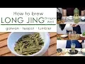 How to brew Long Jing Dragon Well green tea Gaiwan Tumbler Teapot ZhenTea