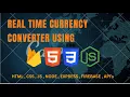 Real Time Currency Converter using Node Express Firebase