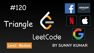Triangle Minimum Path Sum in a Triangle DP 120 LeetCode LeetCode Explore Day 21