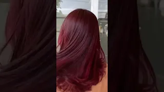 صبغه الشعر باللون الاحمر الاكاجو 