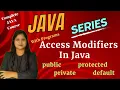 Access Modifiers in Java JAVA Full course Lecture 39 Padho Engineering