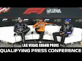 Lagu F1 Post Qualifying Press Conference |  Las Vegas Grand Prix 2025 | Norris, Verstappen, Sainz