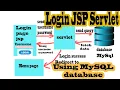 JSP Servlet Login System using MySql Database