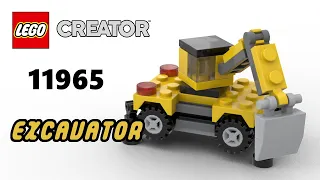 LEGO 11965 EXCAVATOR | LEGO Creator Magazine Gift Virtual Build