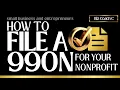How to File A 990N for Your Nonprofit