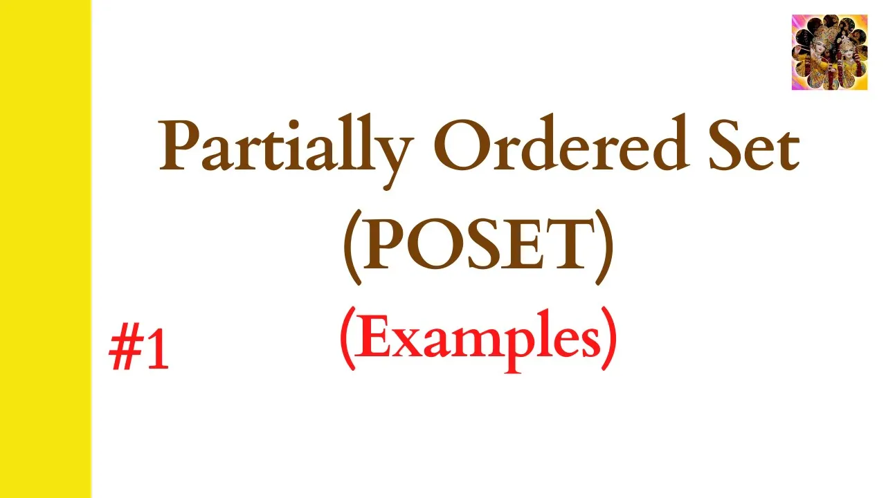 1. Partially Ordered Set || Poset || Examples of Poset || Examples of not Posets || #poset
