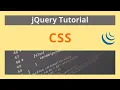 jQuery CSS