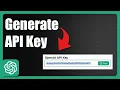 How To Get OpenAI API Key in 2025 Step By Step