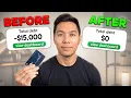 How To PAY OFF MAXED Out Credit Cards With NO SAVINGS