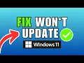 How To Fix Windows 11 Won t Update Error
