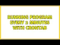 Running program every 2 minutes with crontab