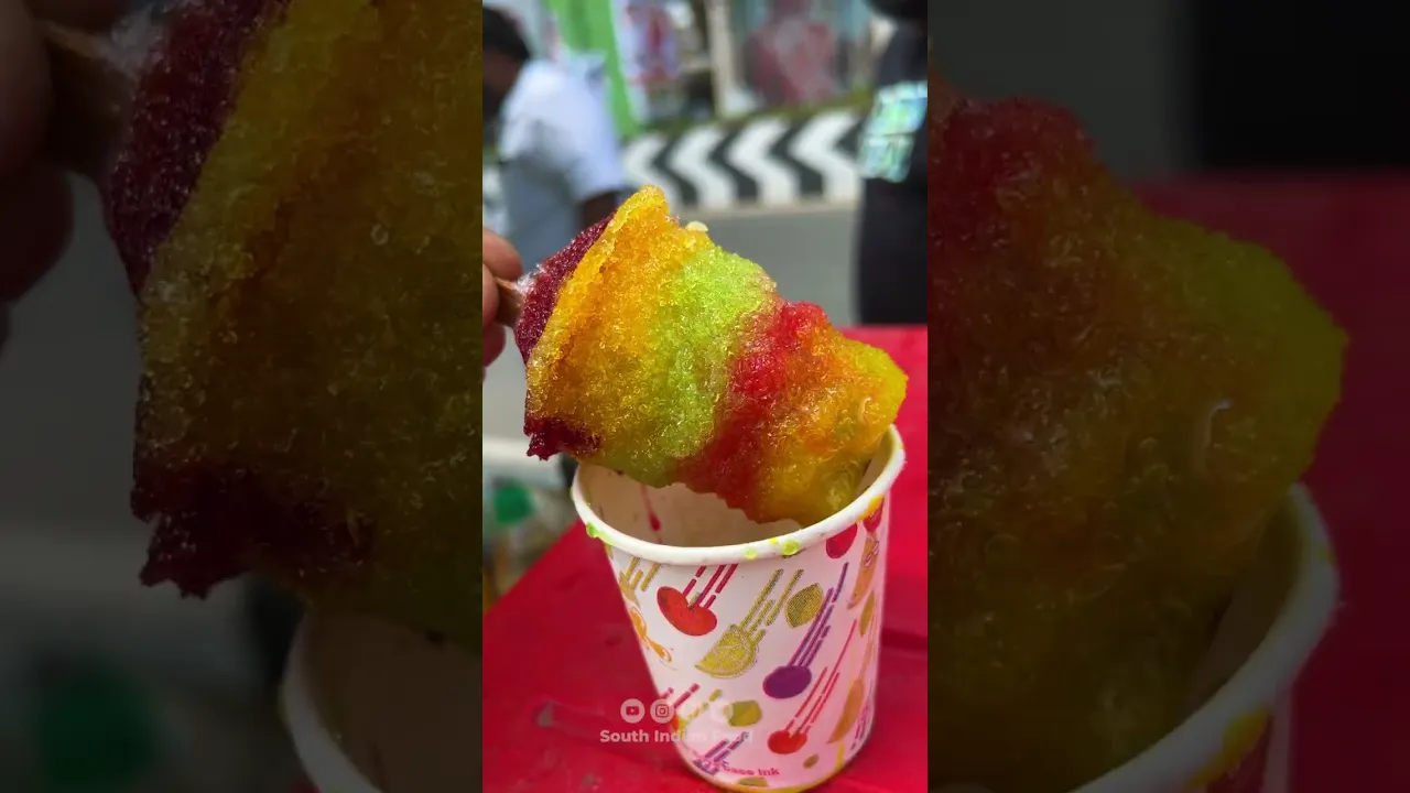 ICE GOLA Making of India - Crushed Ice Lollypop - Street Food  - Street Food India Ice Gola