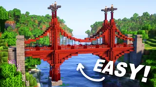 Minecraft BRIDGE Tutorial easy step by step