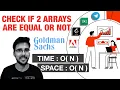 Check if two arrays are equal or not GeeksforGeeks Hashing data structure Leetcode DSA series