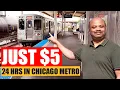 Chicago Metro from O Hare to Downtown Chicago Train and Subway USA Travel Vlog hindi