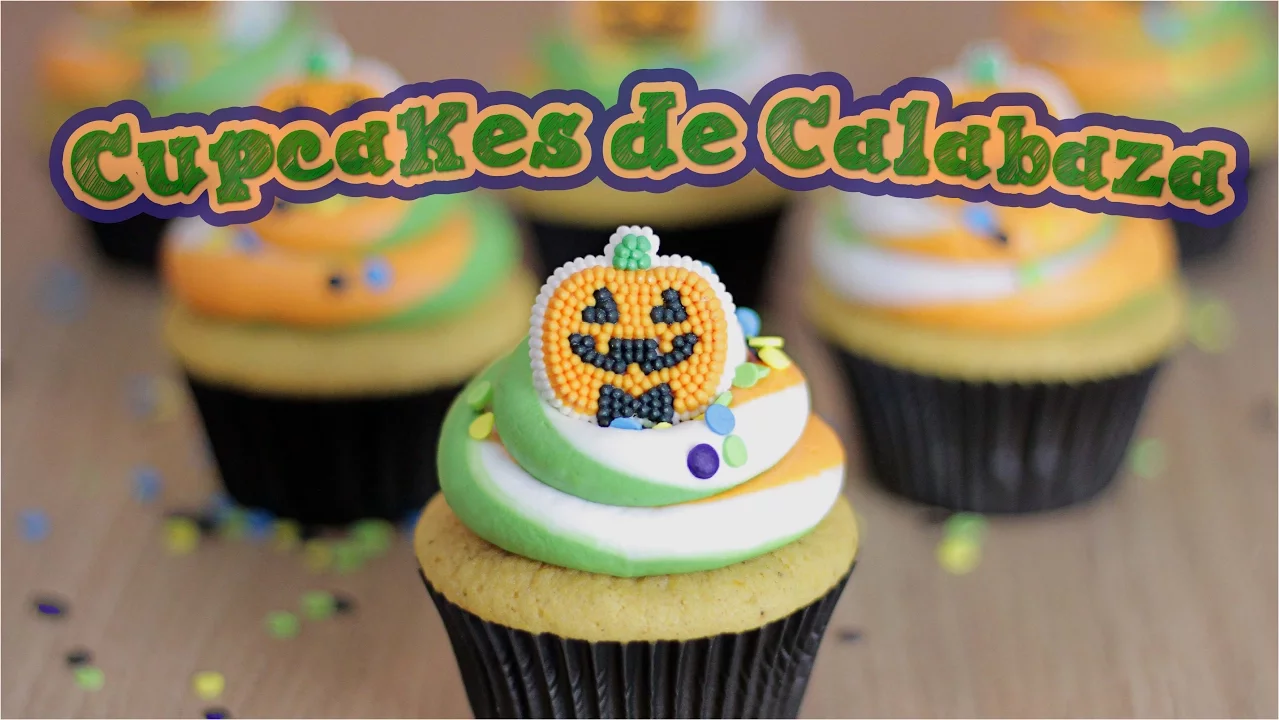 CUPCAKES SABOR A CALABAZA PARA HALLOWEEN - SPER DELICIOSOS   DACOSTA