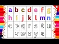 abc Coloring Pages Learn A to Z Letters with Colors Fun