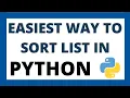 Sort list in python - easiest way to sort in ascending and descending order