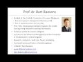Advanced Analytics in a Big Data World - by Prof Bart Baesens