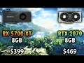 RX 5700 XT vs RTX 2070 1080p 1440p 4K Benchmark