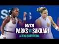 Alycia Parks vs Maria Sakkari 2026 Athens Quarterfinal WTA Match Highlights