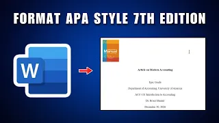 Formatting A Paper In APA Style 7th Edition 2026