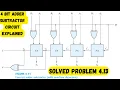 Digital Logic Design 4 - Bit Adder Subtractor Circuit Explained with Exercise Problem 4 13