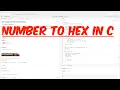 Leetcode 405 Convert a number to hexadecimal in C