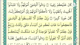 من أية ١إلى ٦ من سورة النساء بصوت القارئ الشيخ ياسر الدوسري دندنها