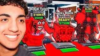 Opening CURSED LUCKY BLOCKS In Steal A Brainrot!