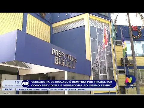 Vereadora de Biguaçu é demitida por trabalhar como servidora e vereadora ao mesmo tempo