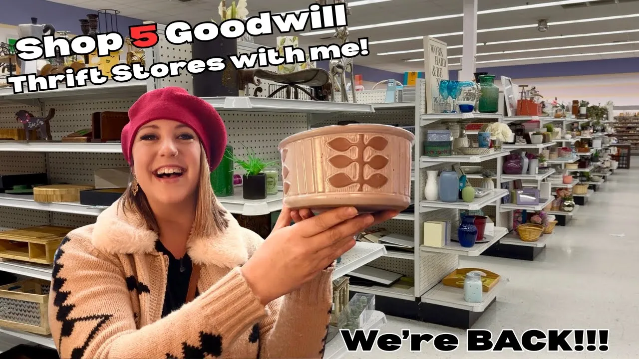 WE'RE BACK!!! Our First Big Thrift Haul Of 2026! We thrift 5 GOODWILL stores + antique malls