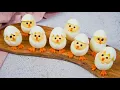 Deviled egg chicks the delicious and fun Easter recipe