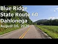 GA-60 Mountain Drive Blue Ridge to Dahlonega GA 4K Dashcam No Talking Aug 16 2026