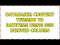 Databases Convert yymmdd to datetime using ssis derived column 3 Solutions